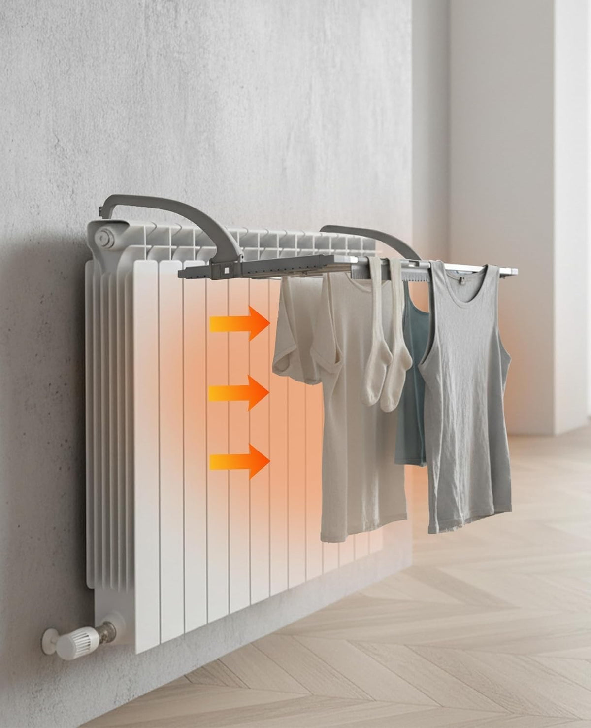 Extendable Radiator Airer, 6M Drying Space,  Indoor Towel & Clothes Drying Rack
