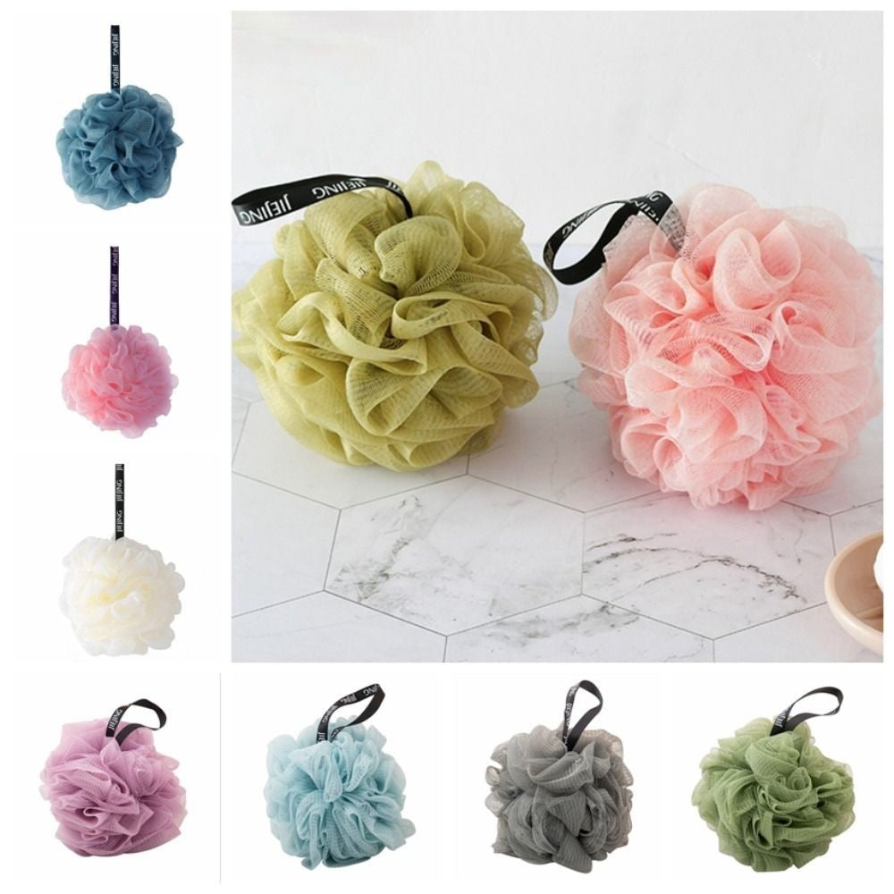 Bathroom Sponge Bath Puff Soft Balls Body Exfoliate Wash Shower Ball Remove Mud