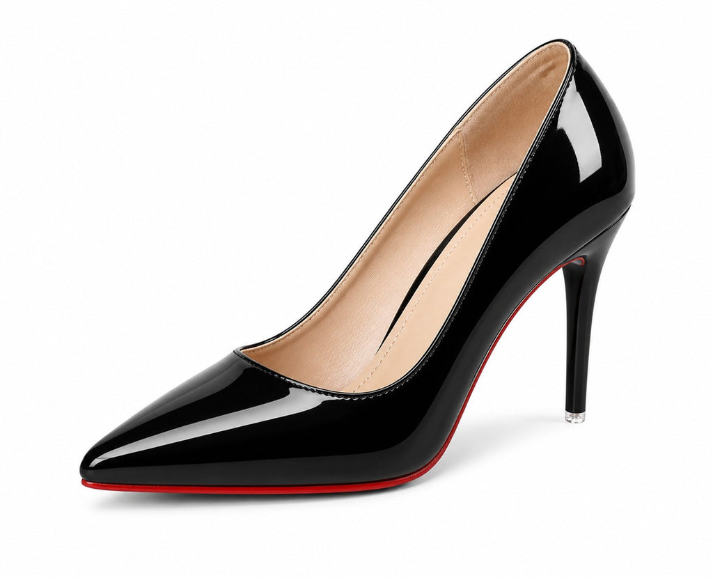 Women Pointed Toe High Heels Stiletto Pumps Patent Leather Sexy Party Office.*