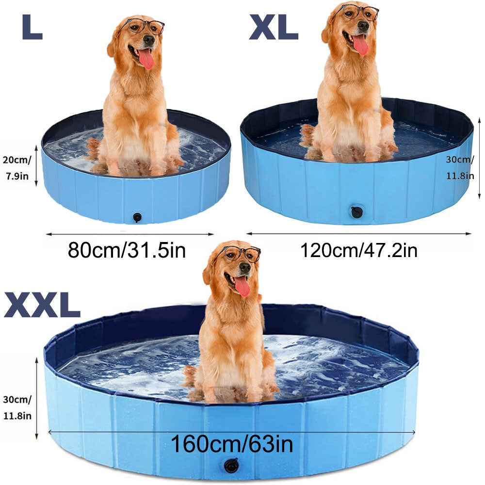 Portable Foldable Pet Bathing Pool for Large Dogs Ideal Swimming and Paddling