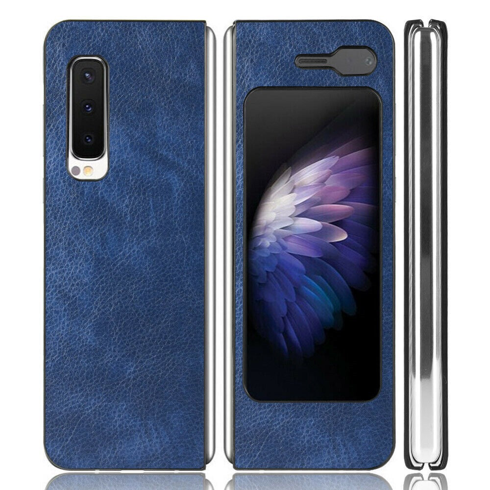 For Samsung Galaxy Fold 1st Generation Shockproof Hybrid PU Leather Case Cover