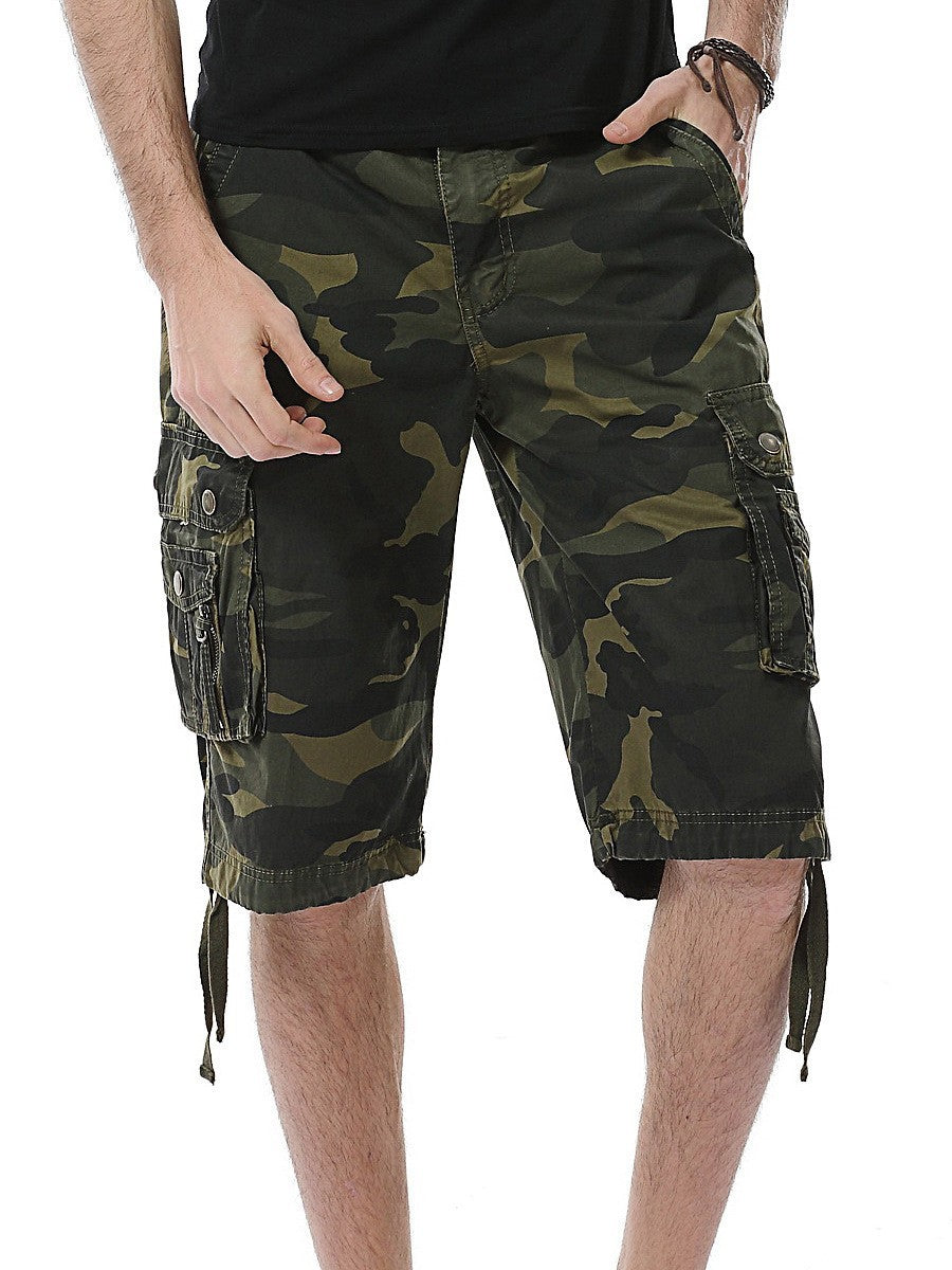 Super Large 7XL Summer Mens Cargo Shorts Combat Twill Work Camo Army Knee Pants