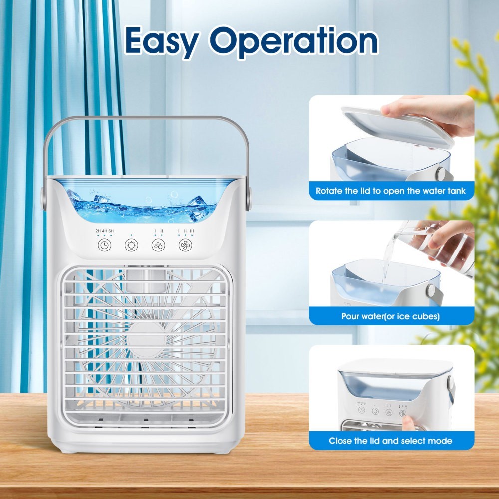 Portable Air Cooler Fan Evaporative Ice Cold Cooling Air Conditioner Humidifier*