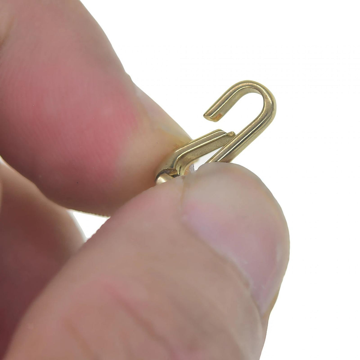 Solid Gold Oval Snap Push Connector Lock Lobster Clasps Decorative Ornaments