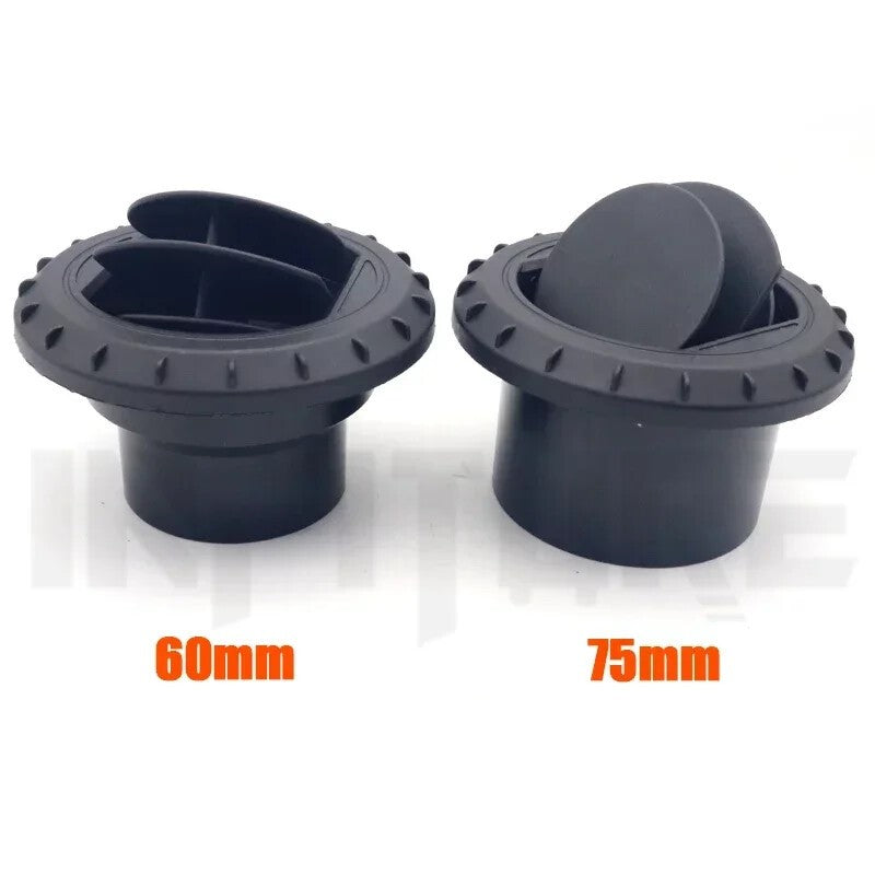 60/75mm Heater Pipe Ducting Piece Warm Air Outlet Vent For Webasto Diesel Heater