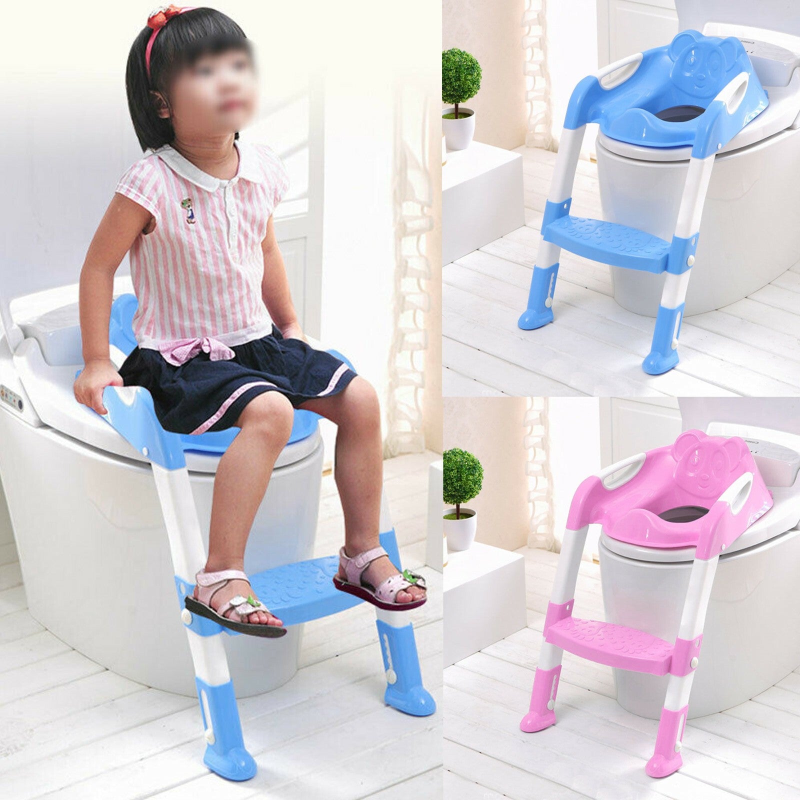 CHILDREN BABY TODDLER KID POTTY TRAINING TOILET SEAT TRAINER URINAL CHAIR LADDER