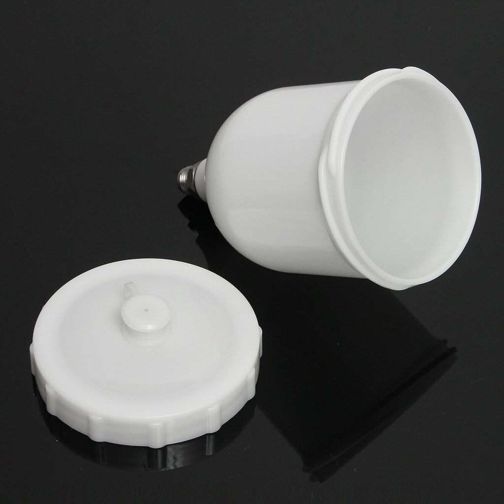 2PCS 600ML Spray Gun Pot Paint Cup Replace For Devilbiss GTI / Pro Pri Guns Cup