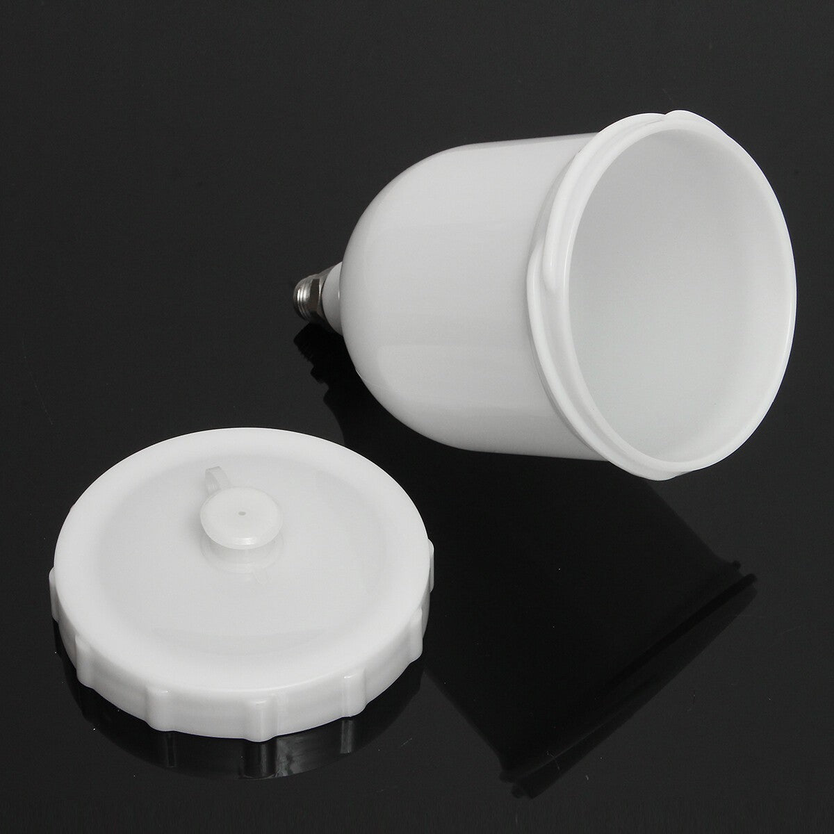 2PCS 600ML Spray Gun Pot Paint Cup Replace For Devilbiss GTI / Pro Pri Guns Cup