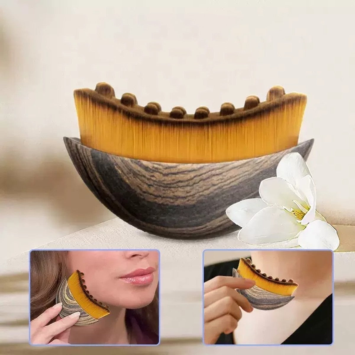 Lymphatic Face Brush, Dry Brushing Face Brush Lymphatic Drainage Brush