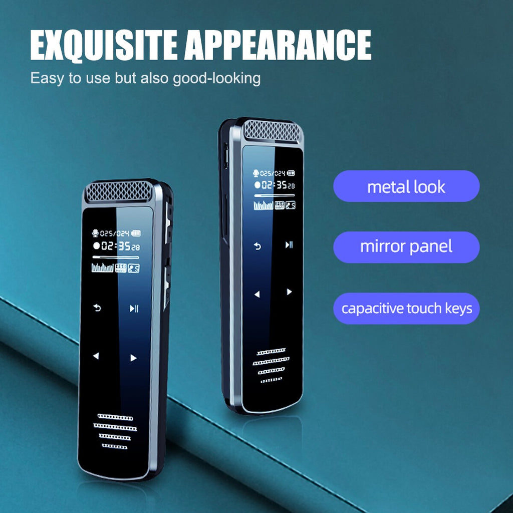 Portable Digital Voice Activated Dictaphone Audio Sound Recorder MP3 Player UK