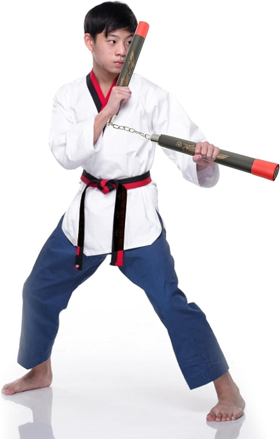 Portable Foam Nunchucks 1 Pairs Training Nunchakus Suitable for Kids & Beginners