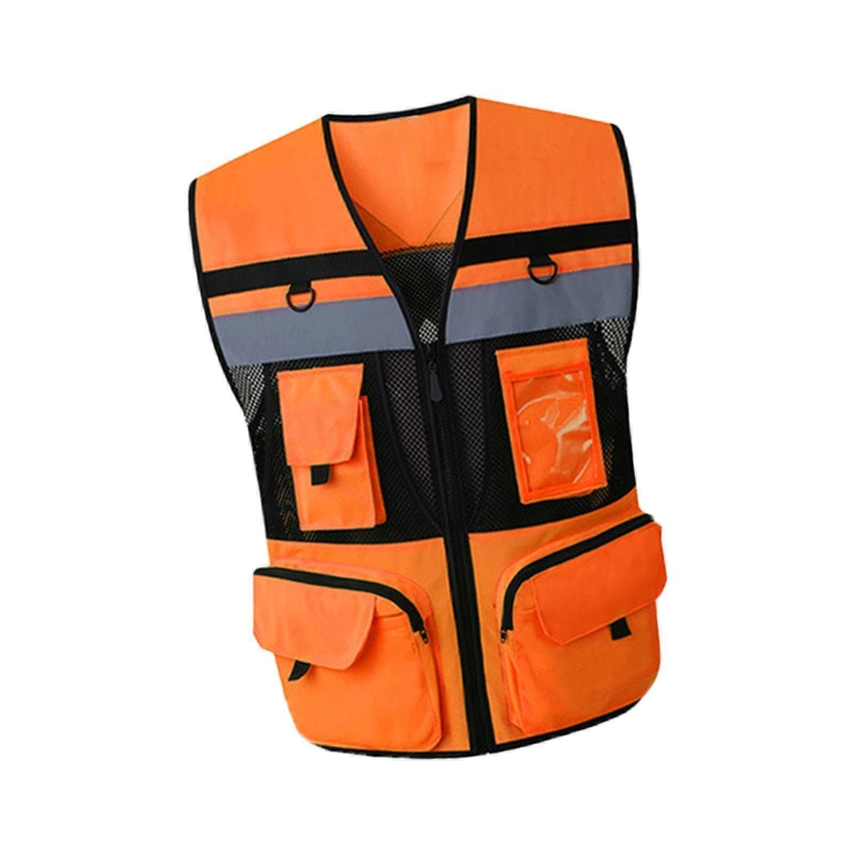Hi Vis Viz Vest High Visibility Executive Vest Waistcoat Phone & ID Pockets UK