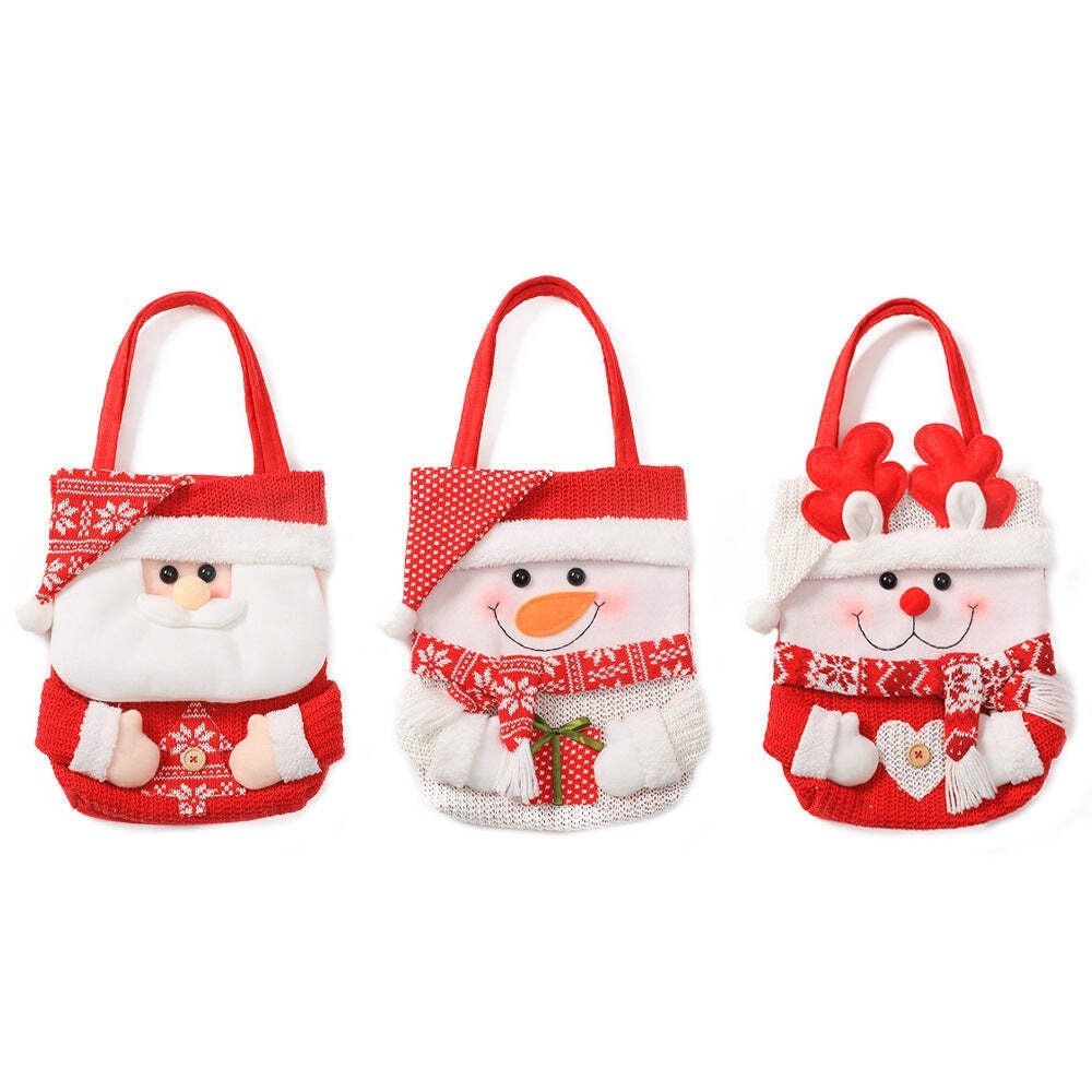 Christmas Gift Bag Christmas Eve Apple Bag Gift Bag Handbag Flip Hat Cartoon Can