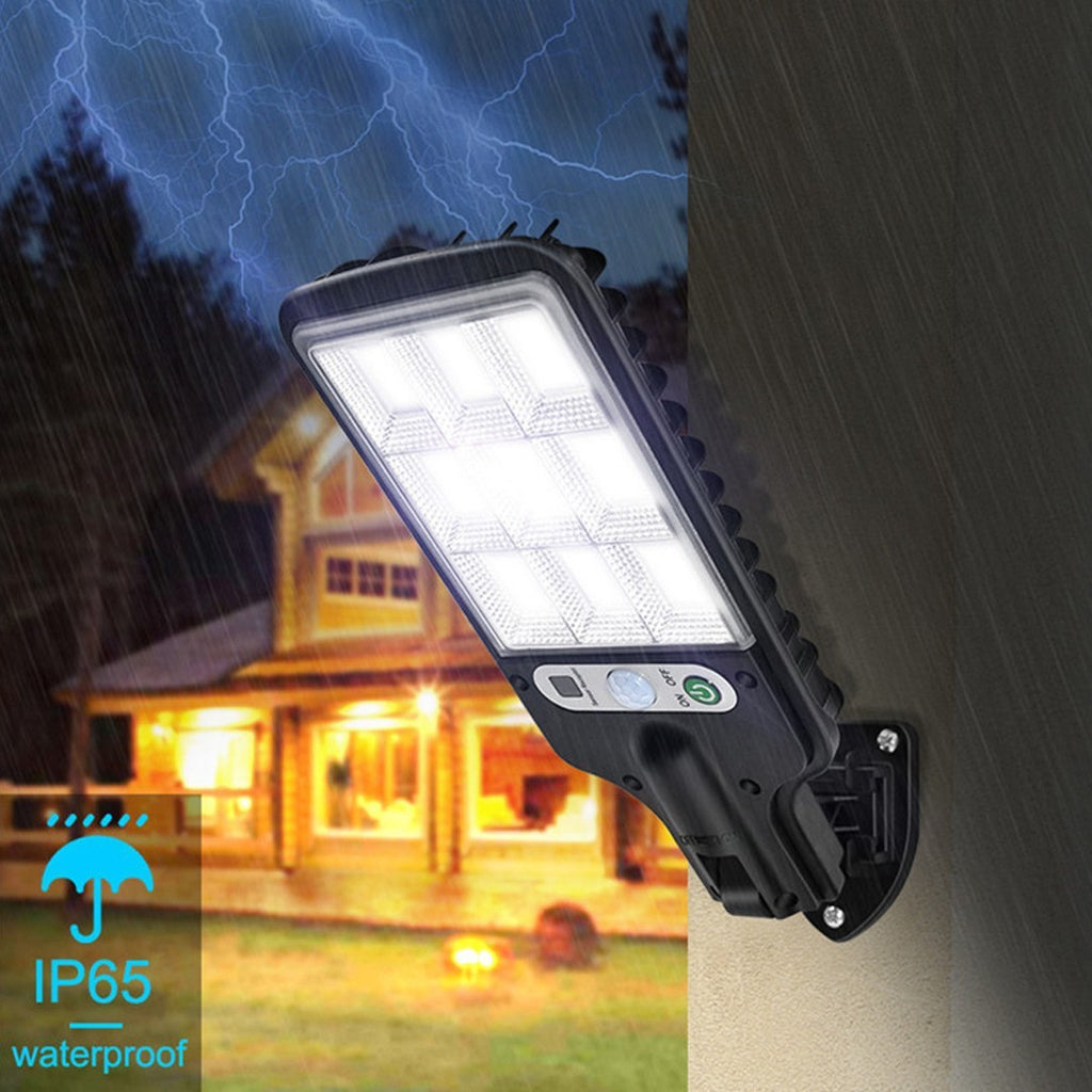 4PCS 6000W LED Solar Street Wall Light PIR Motion Sensor Outdoor Street Lamp