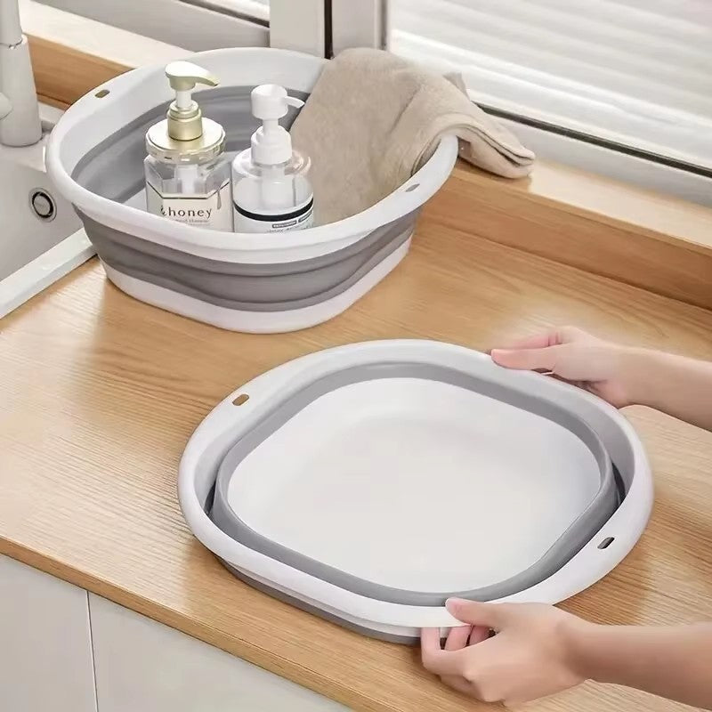 Foldable Multipurpose Basin Collapsible Washing Up Bowl Sink For Camping Travel