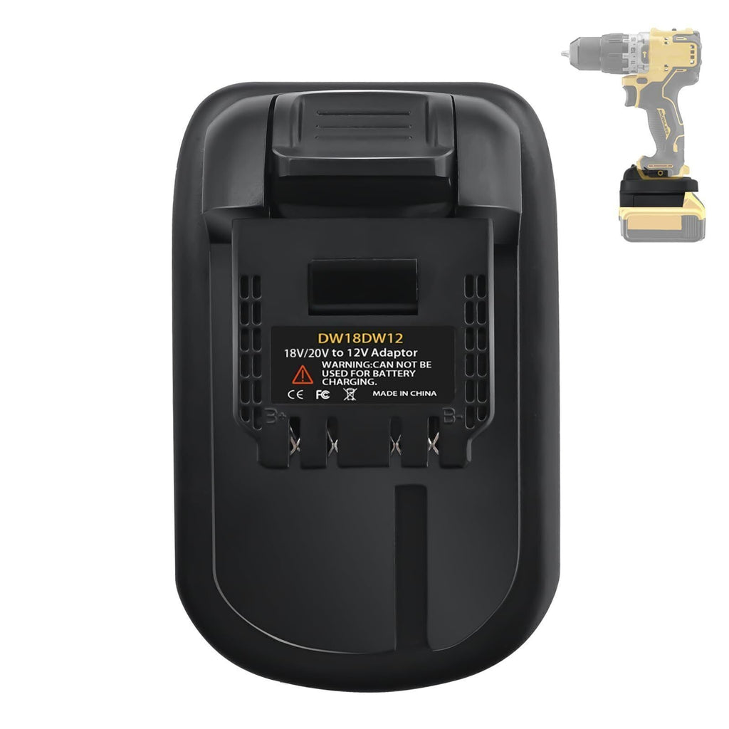 DM18DW12 Adapter For Dewalt 18V/20V Max Battery Convert to Dewalt 12V Max Li-ion