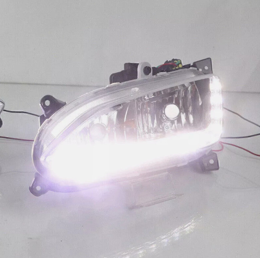 Left LED DRL-Daytime Running Light Fog Lamp-For Hyundai / IX45 Santa Fe 2013-15