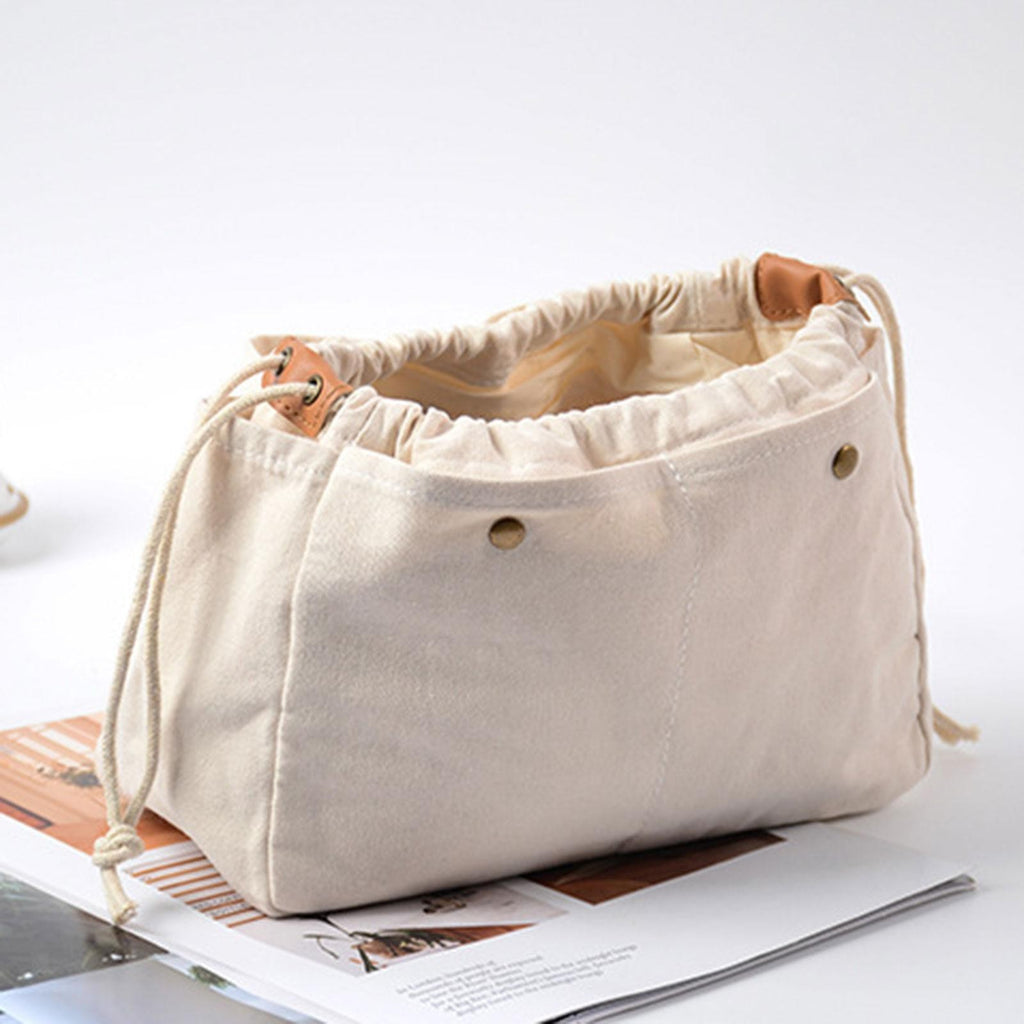 Canvas Bag Organizer Handbag Liner Lightweight Large Capacity Bag Insert Tote