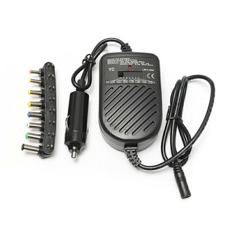 80W Universal Car Charger 15V Laptop Notebook Power Supply Adapter N4R7