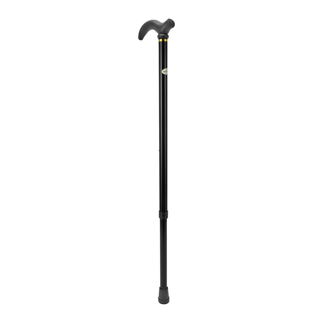 (Black)Adjustable Walking Stick All Terrain Walking Cane For Men Women