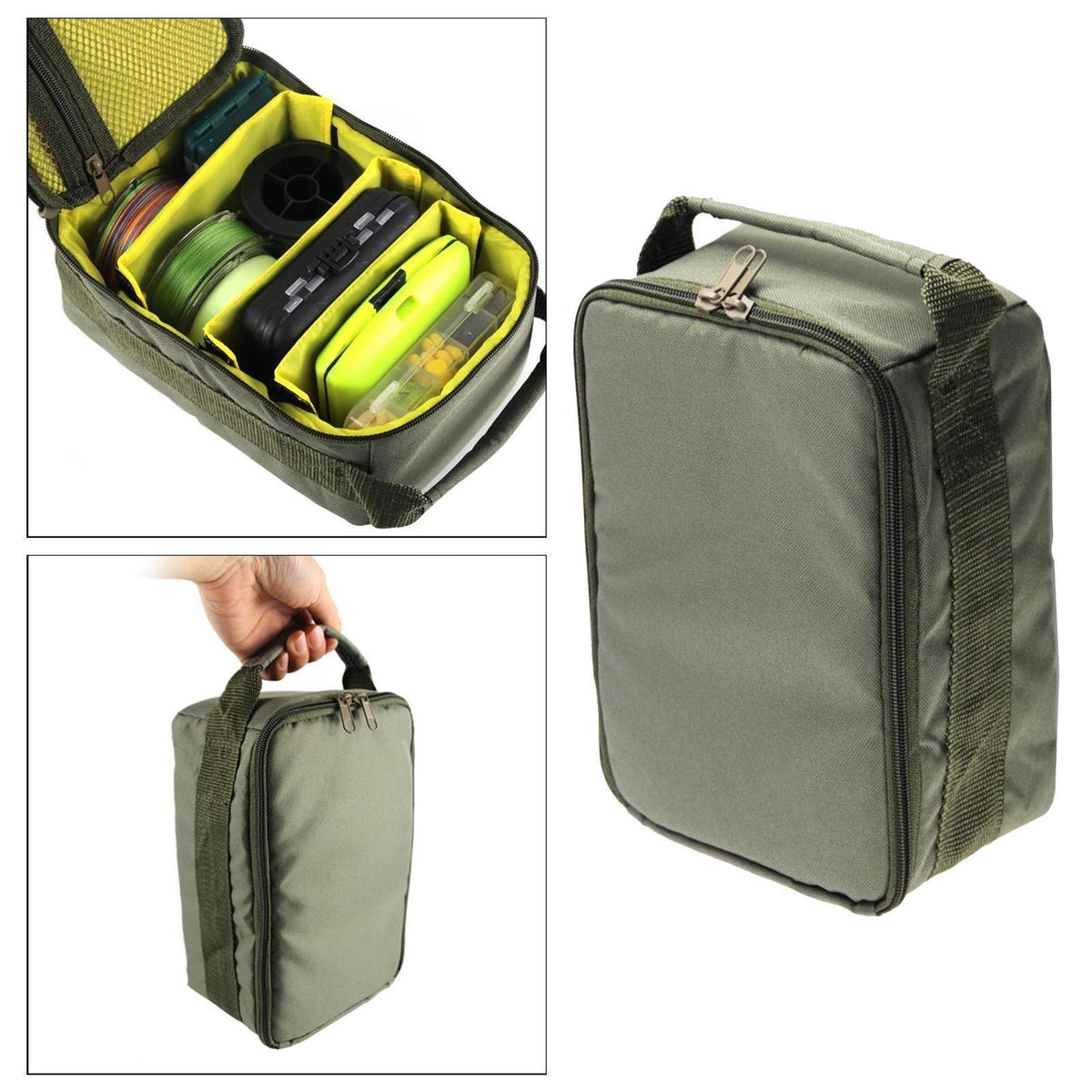 Fishing Reel Bag Gear Lure Tool Carry Storage Fishing Tackle Organizer