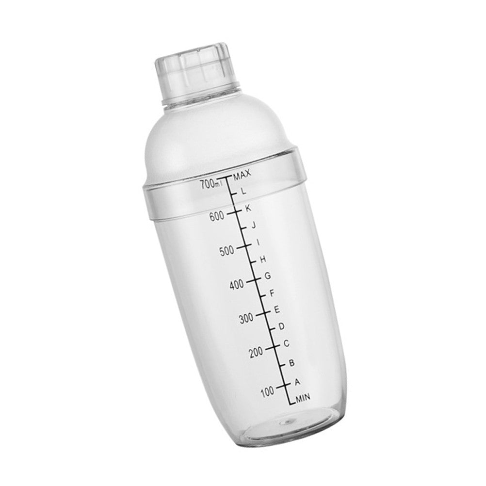 500/700 Ml Shaker Bottles Cups Hand Scale Drinkware Mixing for Drinks