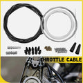 Motorcycle 5m DIY Throttle Cable Repair Kit with Nipples Ferrules for Pit Bike