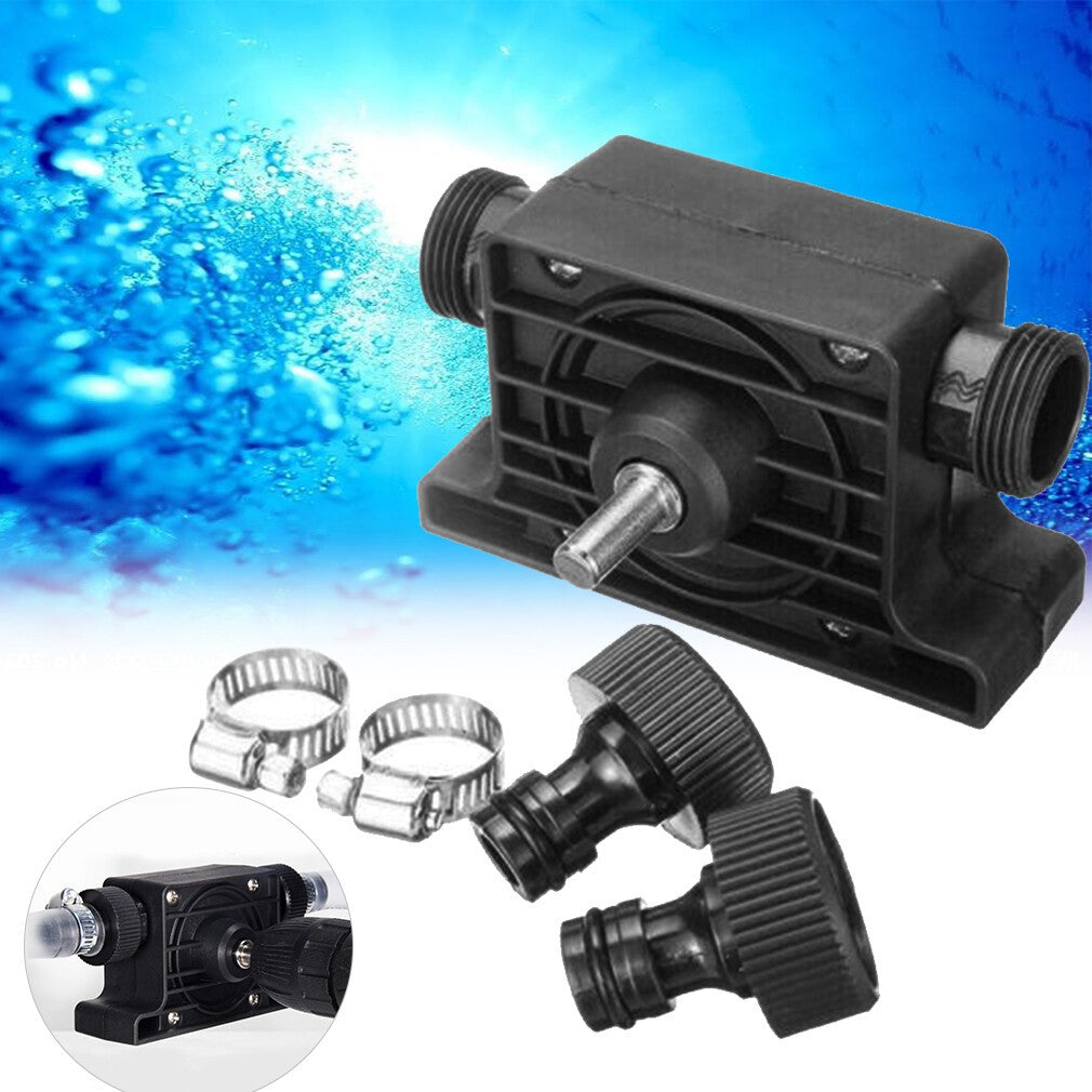 Water Pump Attachment Electric Drill Pump Self-priming Transfer Pumps Kit UK