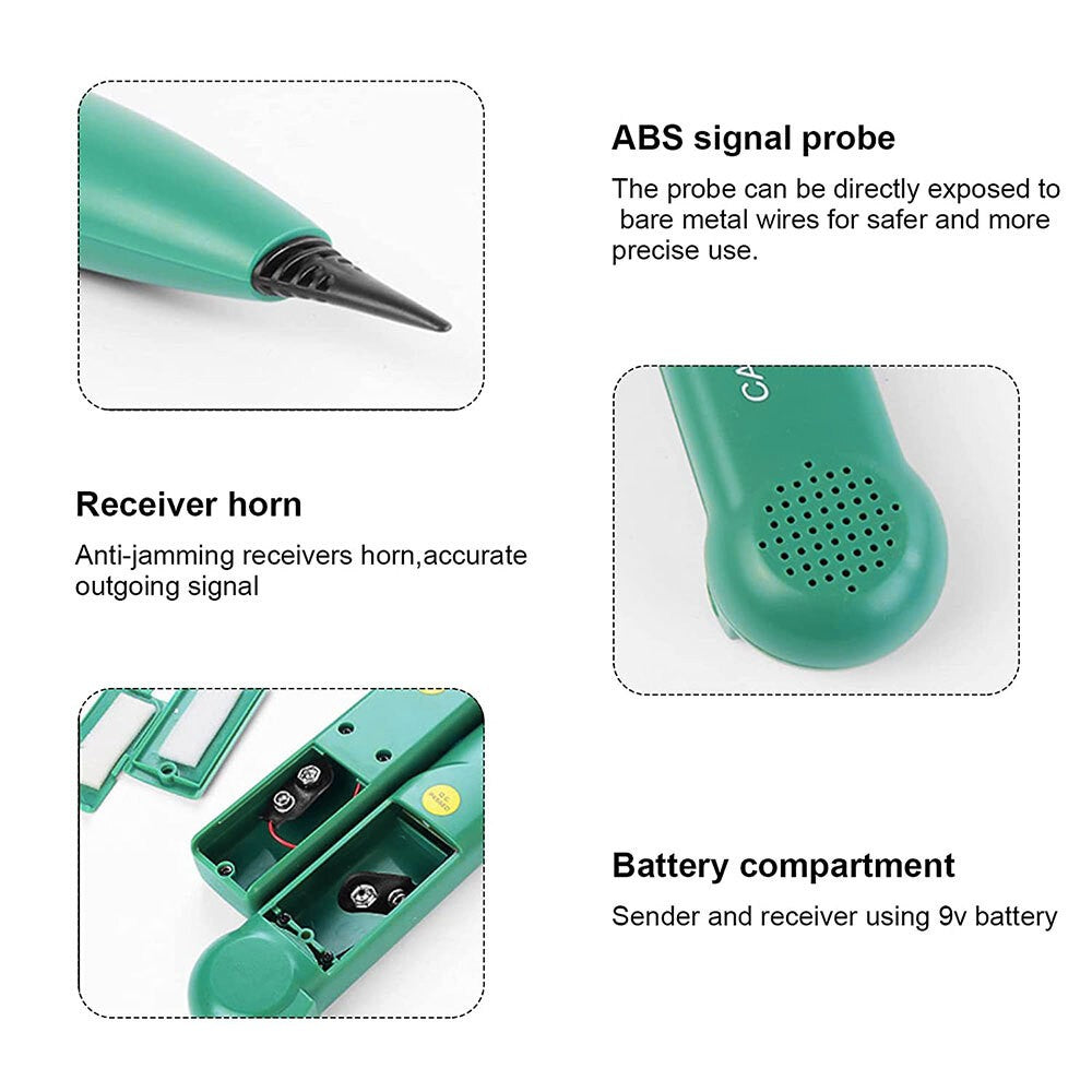 MS6812 Cable Finder Tone Generator Probe Tracker Wire Network Tester Tracer Set
