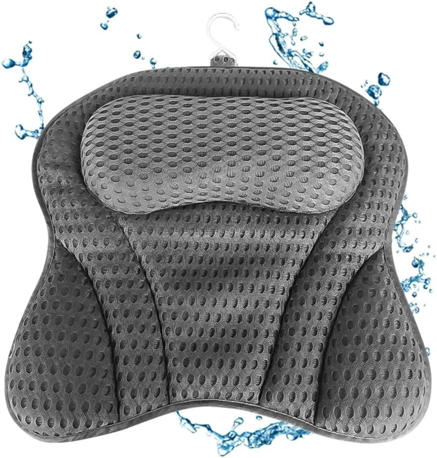 Bath Pillow Luxury Waterproof Home Spa Ani-Slip Comfort Bathtub Headrest Cushion