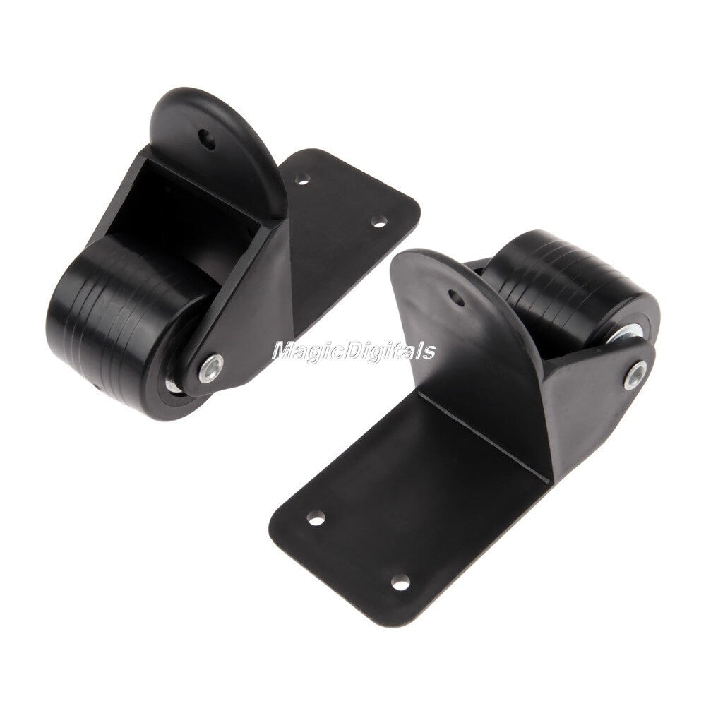 2pcs Replacement Parts Travelling Luggage Trolley Suitcase Plastic Caster Wheel