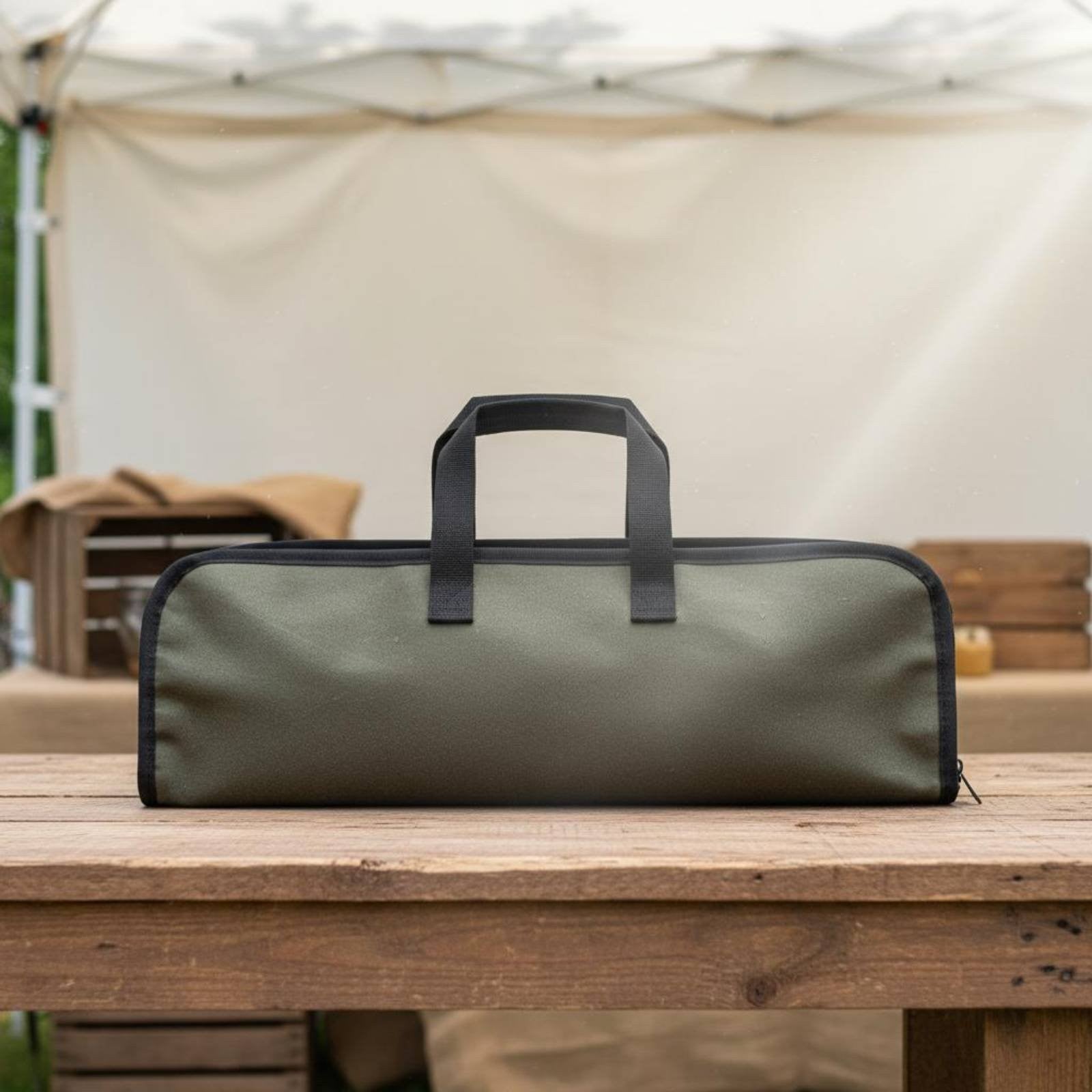 Chef Bag Heavy-Duty Waxed Canvas Roll Lightweight for Outdoor, Chefs
