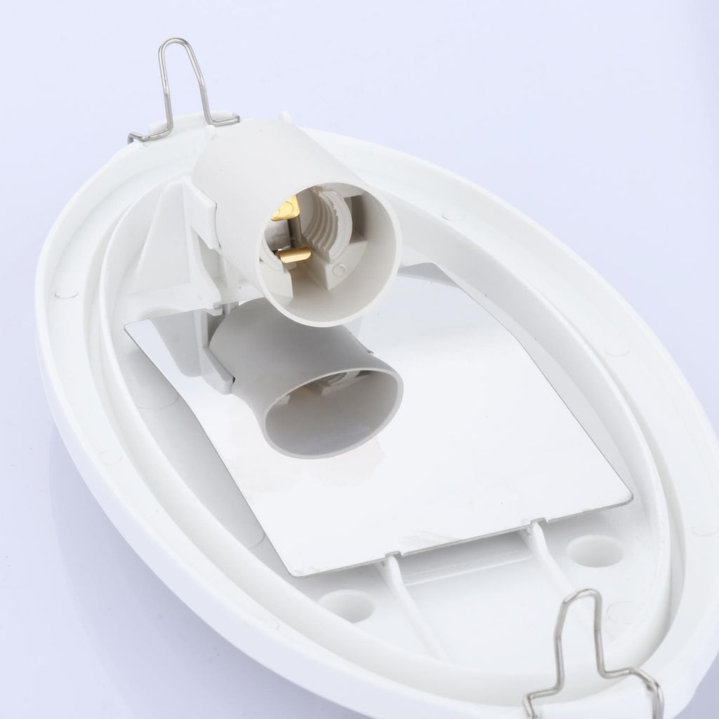 Explosion-Proof Sauna Light Cover Professional Anti-High Temperature White Oval