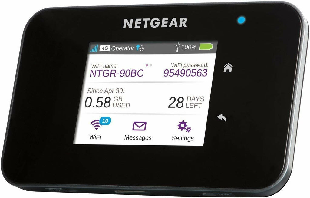 Unlocked Netgear AC810S 600Mbps 4G LTE Wi-Fi Router + Antenna Portable Hotspot
