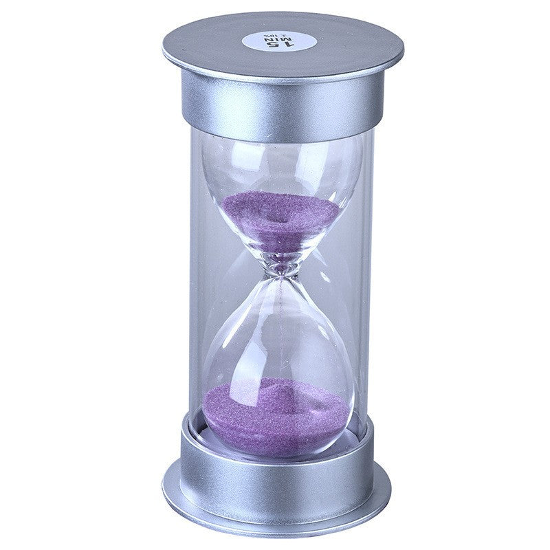 15 Minute Sand Timer, Sandy Clock Count Down Sand Glass, Pink Sands