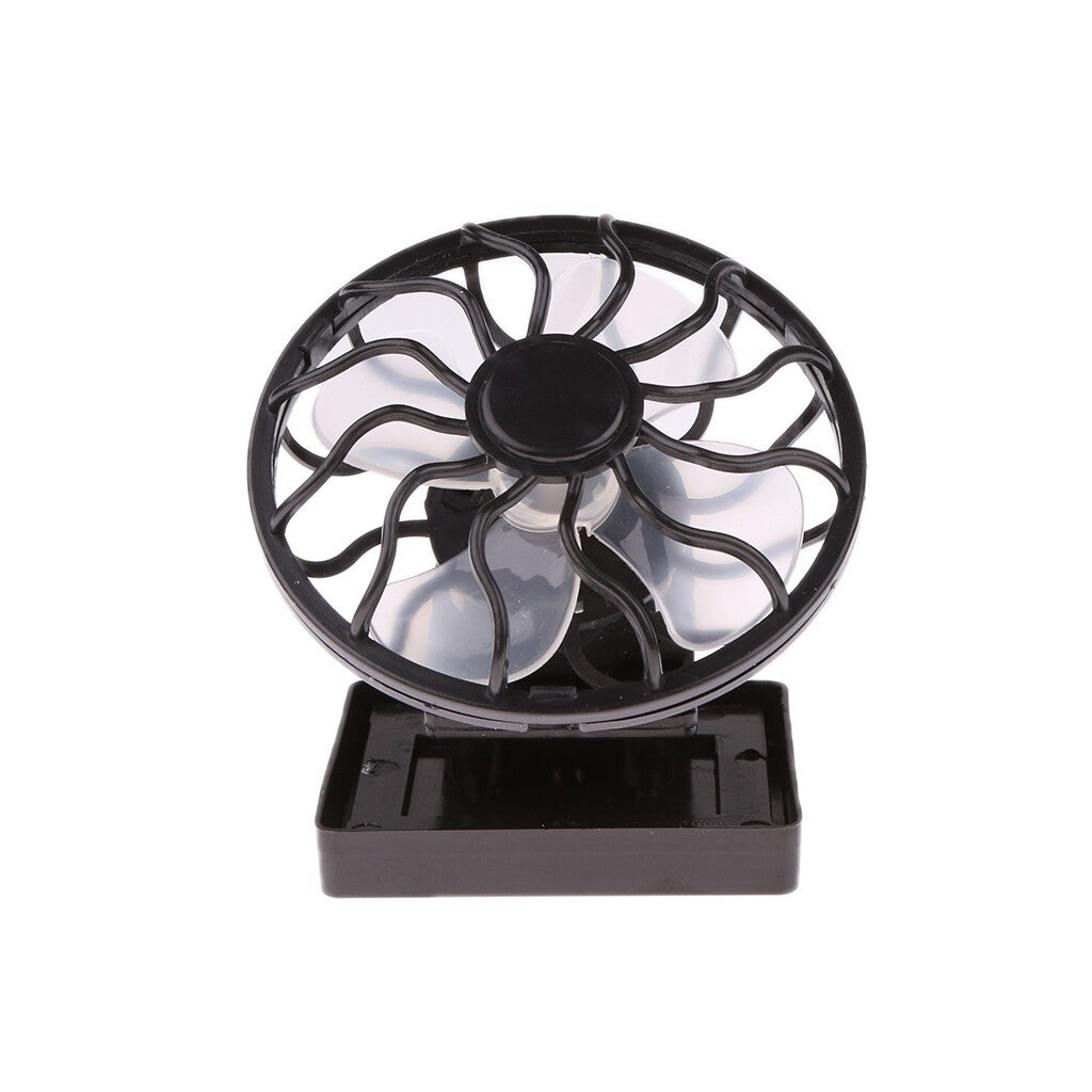 Mini Solar Power Clip Fan 2Pcs For Outdoor Hat Camping Cooling Use