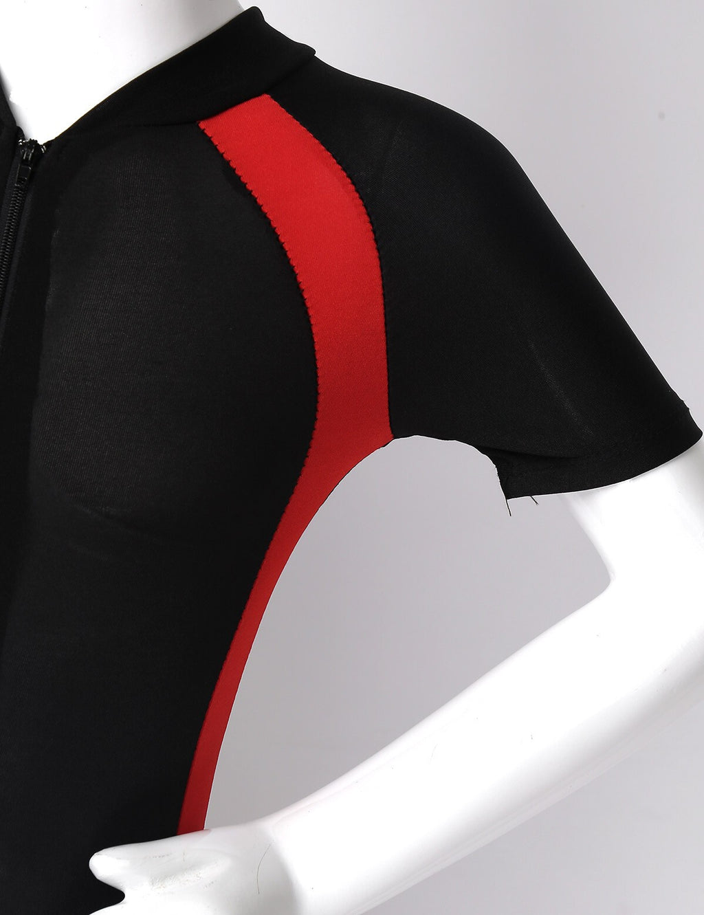 Boys&Girls Short Sleeves Zippered Swimming Costume Swimsuit Rash Guard