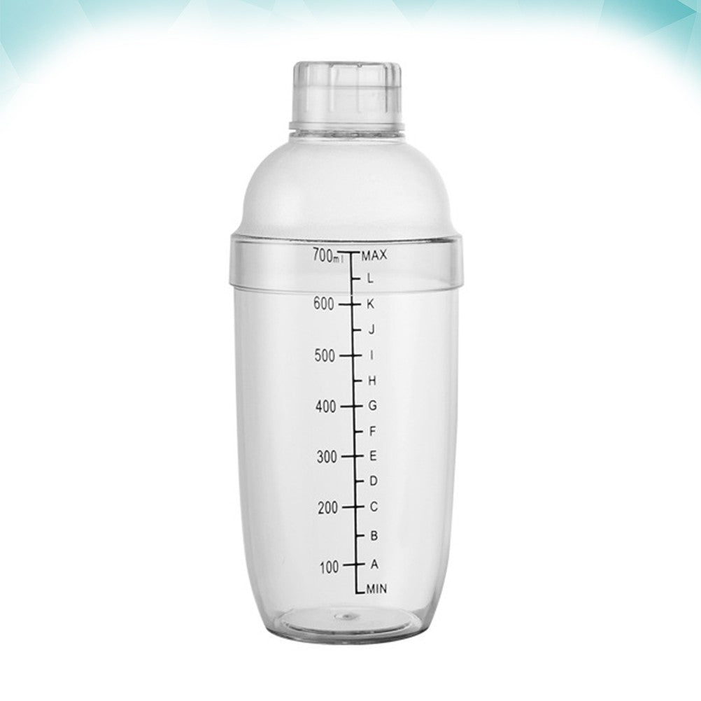 500/700 Ml Shaker Bottles Cups Hand Scale Drinkware Mixing for Drinks