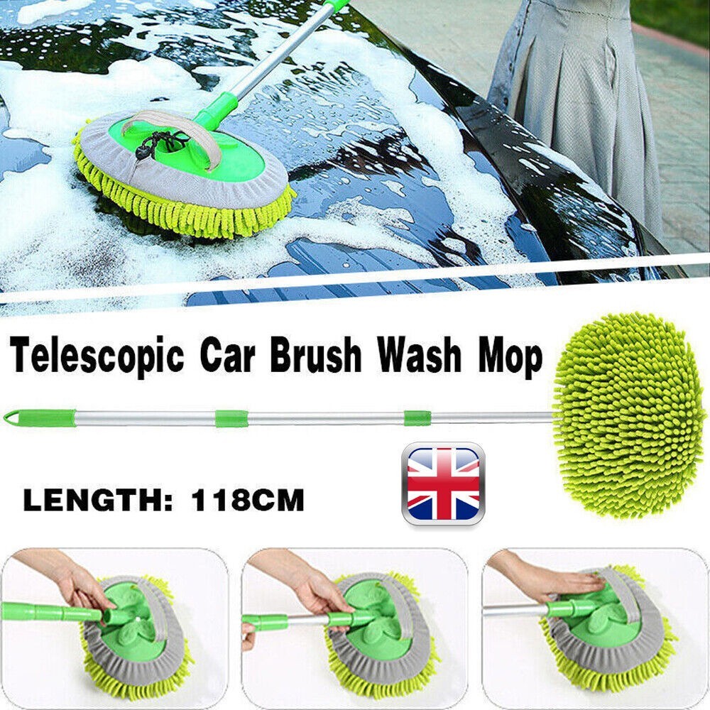 Adjustable Long Handle Telescopic Car Wash Brush Mop Vehicle Cleaning Tool Kit