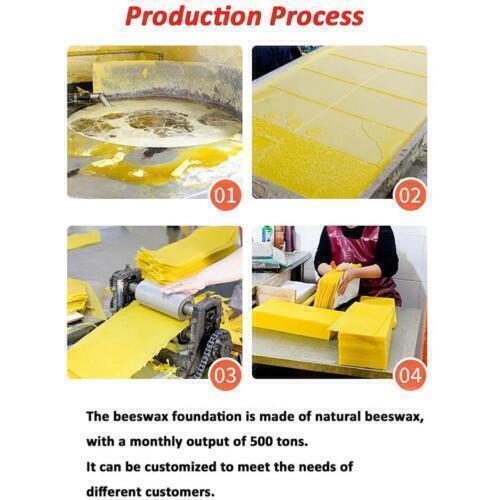 10/30 Pieces Beeswax Sheets Natural Honeycomb Bee Wax Foundation Sheets 13.3*9cm