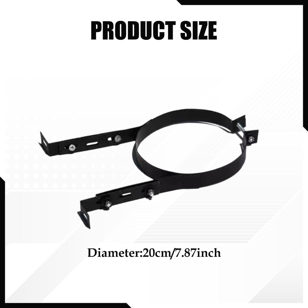 Chimney Pipe Bracket  Pipe Hanger to Install, , Portable Chimney Flue Clamp Wall
