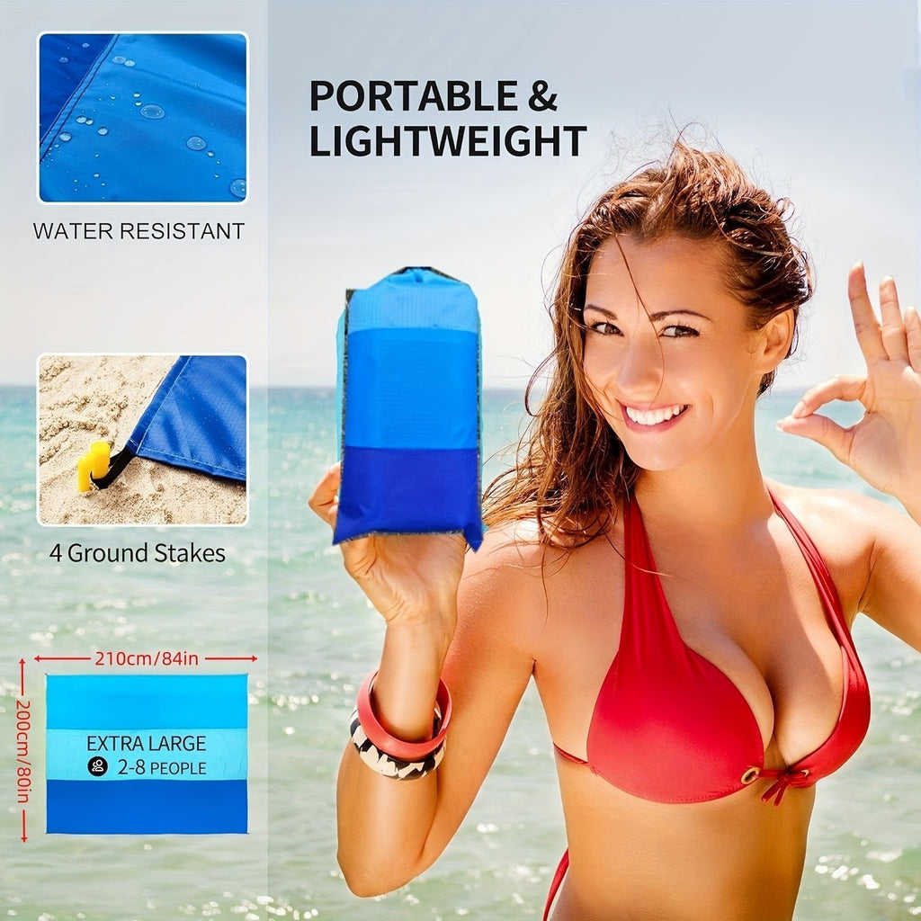 Outdoor Pocket Picnic Blanket Camping Waterproof Beach Mat Travel Sand-proof UK