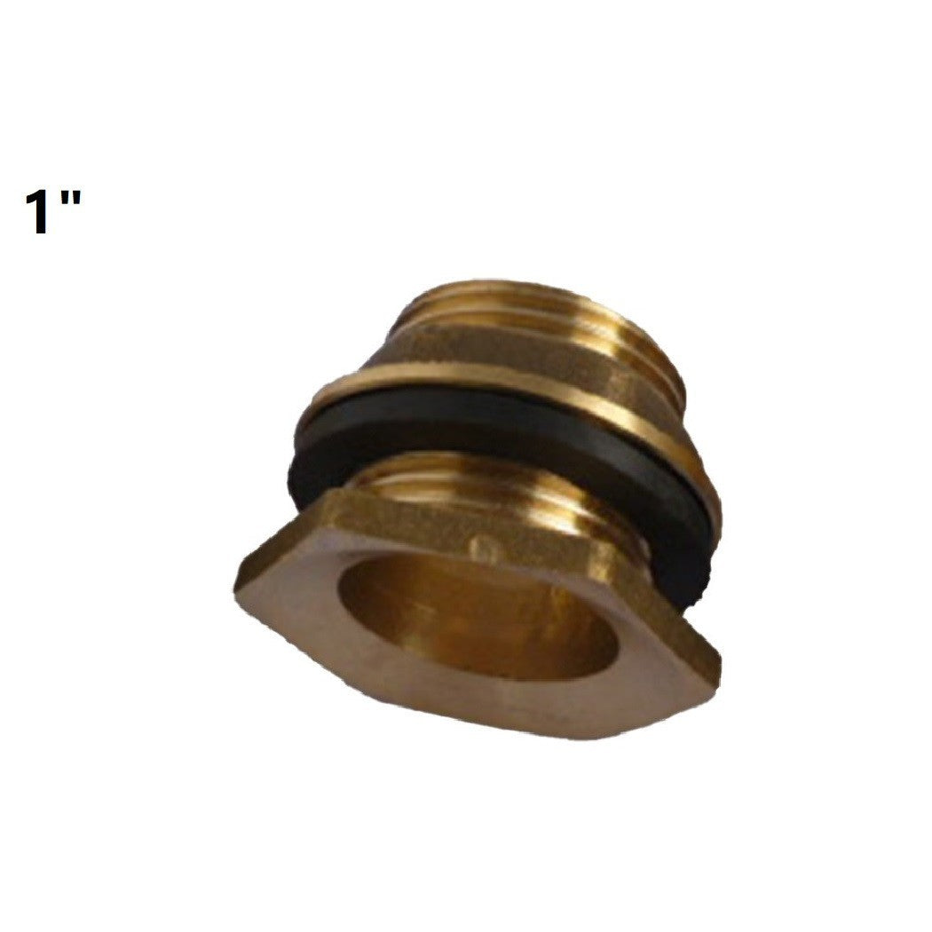 2x Water Butt Water And Connector Brass Bib Tap With Click Lock Fitting