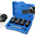 1/2" Locking Wheel Nut Remover Set Stud Bolt Impact Socket Twist Extractor Tool