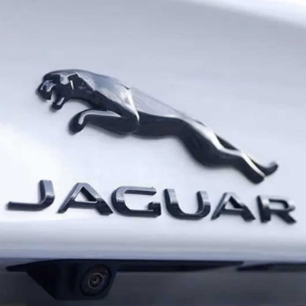 Glossy Black Badge Rear Trunk Emblem For Jaguar
