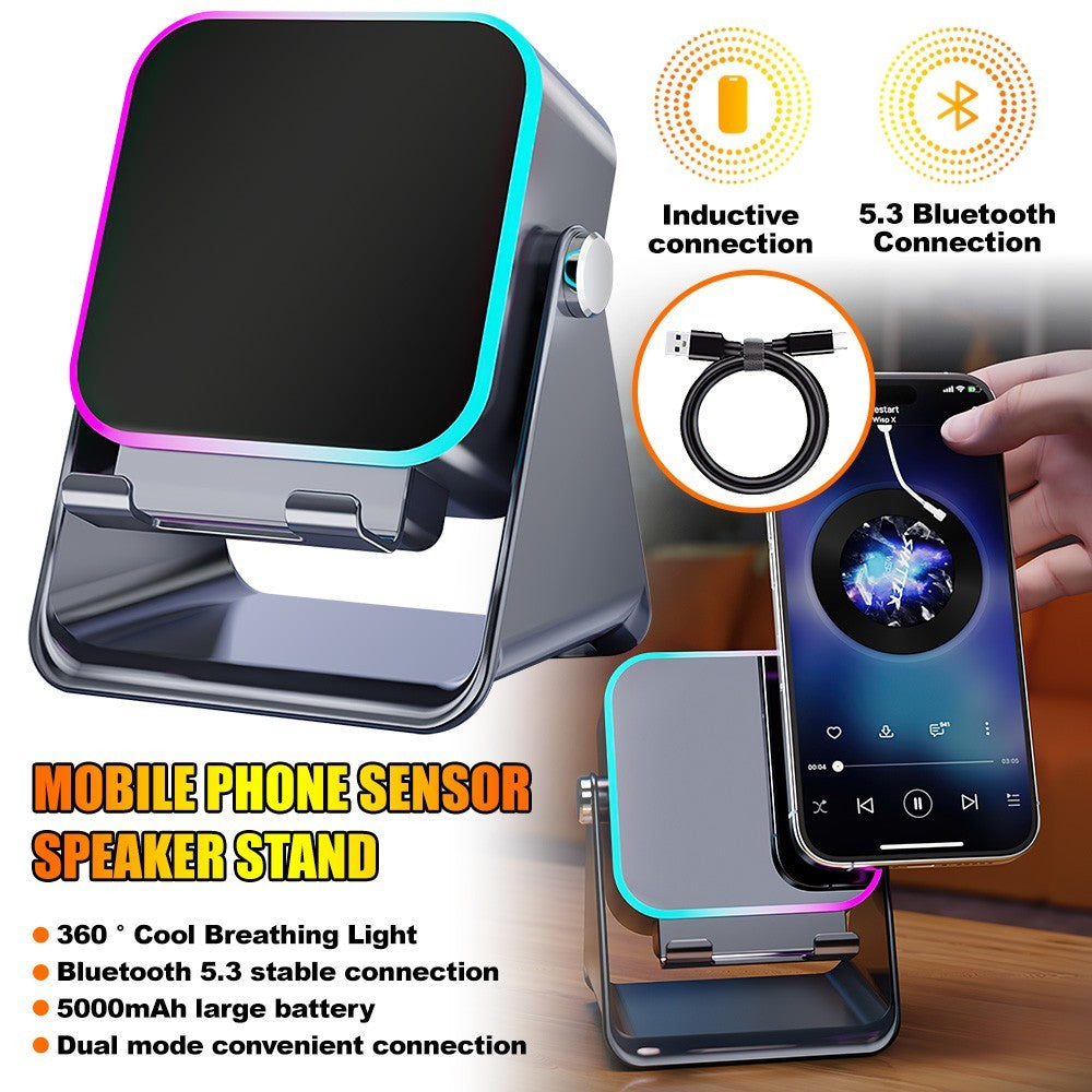 Wireless Induction Speaker 5-in-1 Bluetooth Speaker With Phone Stand for PAD UK