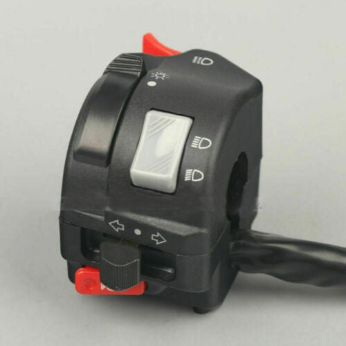 Left Side Motorcycle Handlebar Switch Indicators Horn-Hi Low Beam Head Light UK