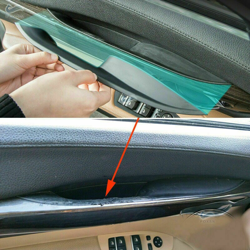 Car Interior Inner Door Panel Handle Pull Trim Cover For BMW 7 Series F01 F02.*