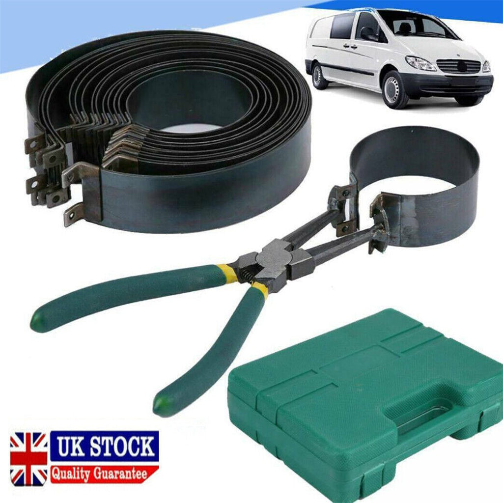 14PCS Motorcycle Motobrike Piston Ring Clamp Compressor Tool Repair Kit 62-145mm