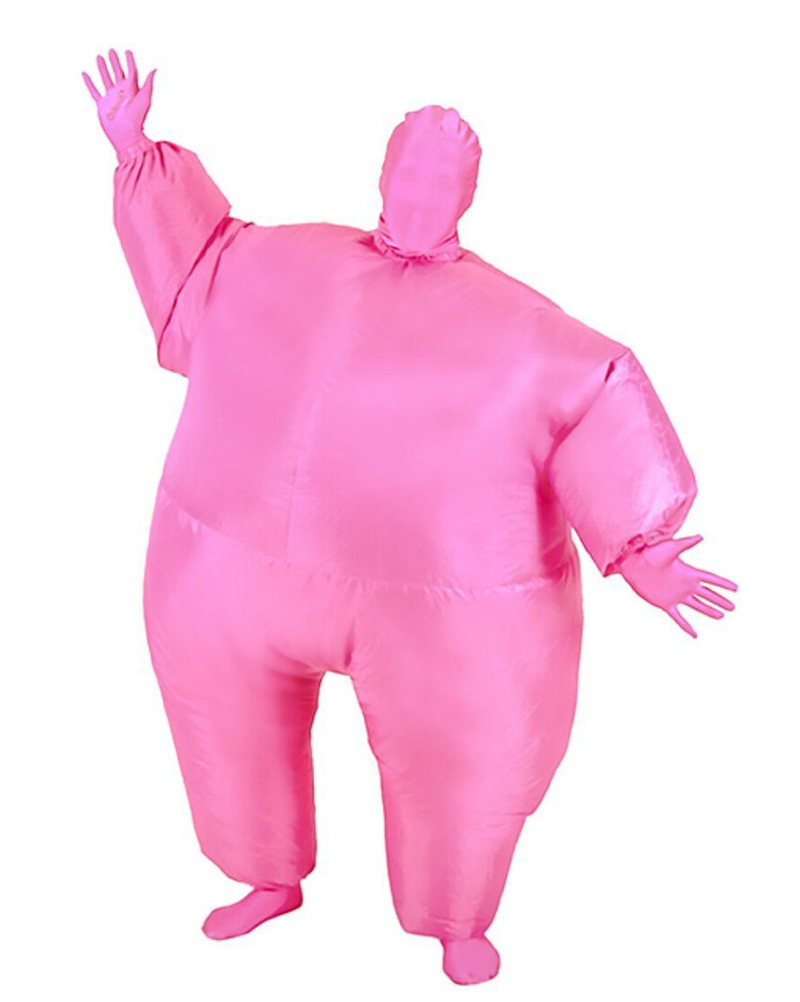 Adult Inflatable Suit Fat Suit Costume Fat Chub Sumo Blow Up Fancy Dress Costume